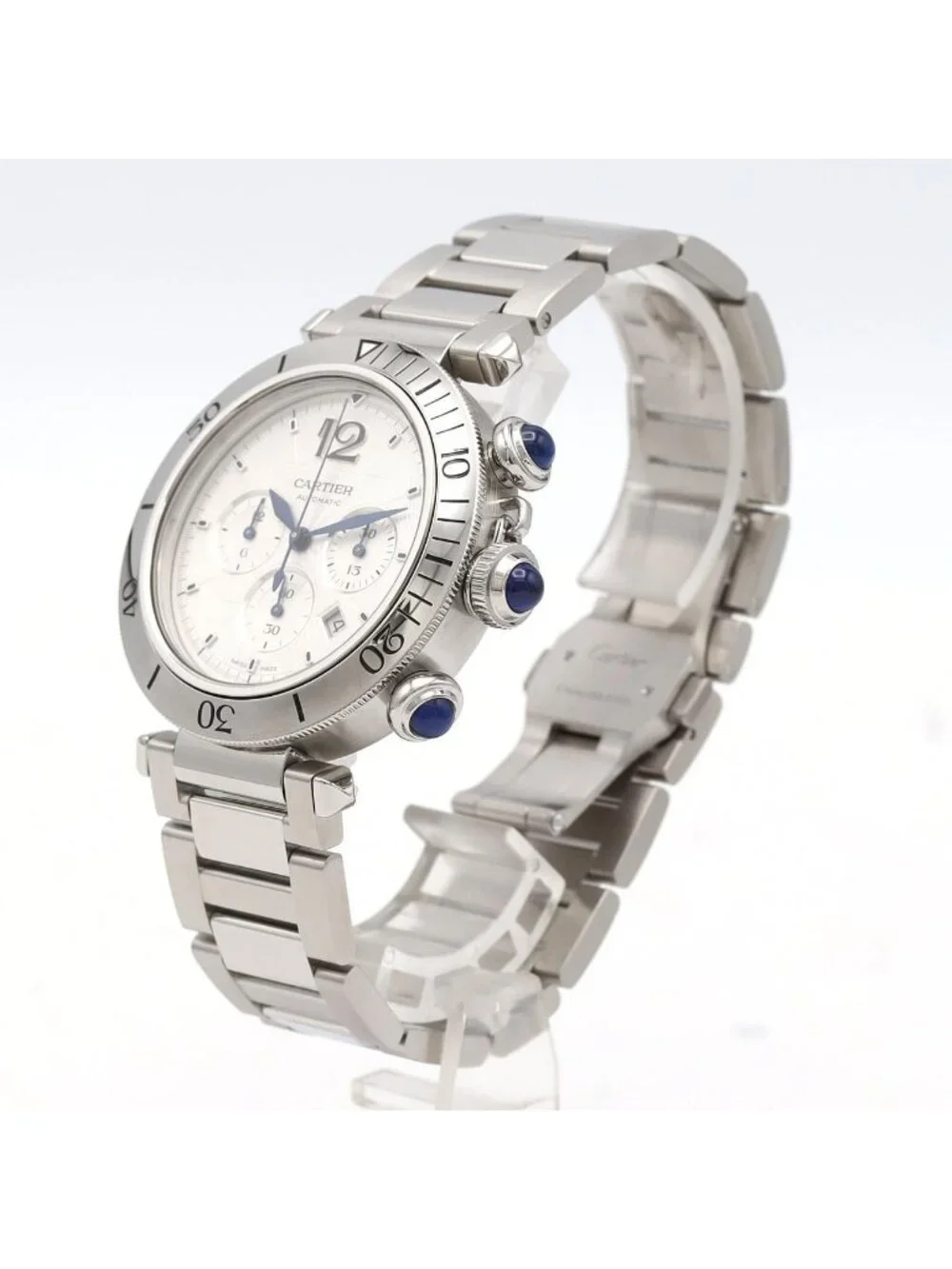Cartier Pasha de Cartier Chronograph SS Automatic Winding Watch